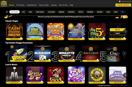 Golden Nugget Casino Screenshot 6