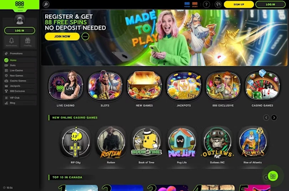 888 Casino Review Homepage