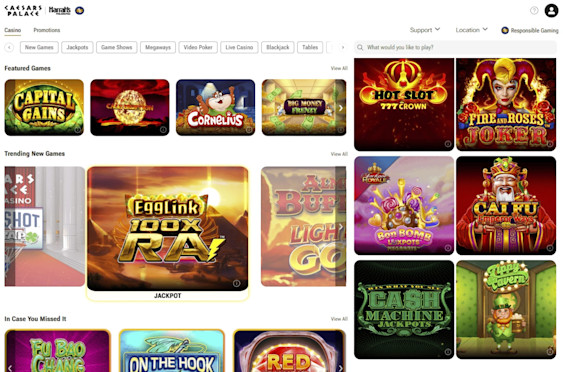 Caesars Palace Pennsylvania Screenshot 1