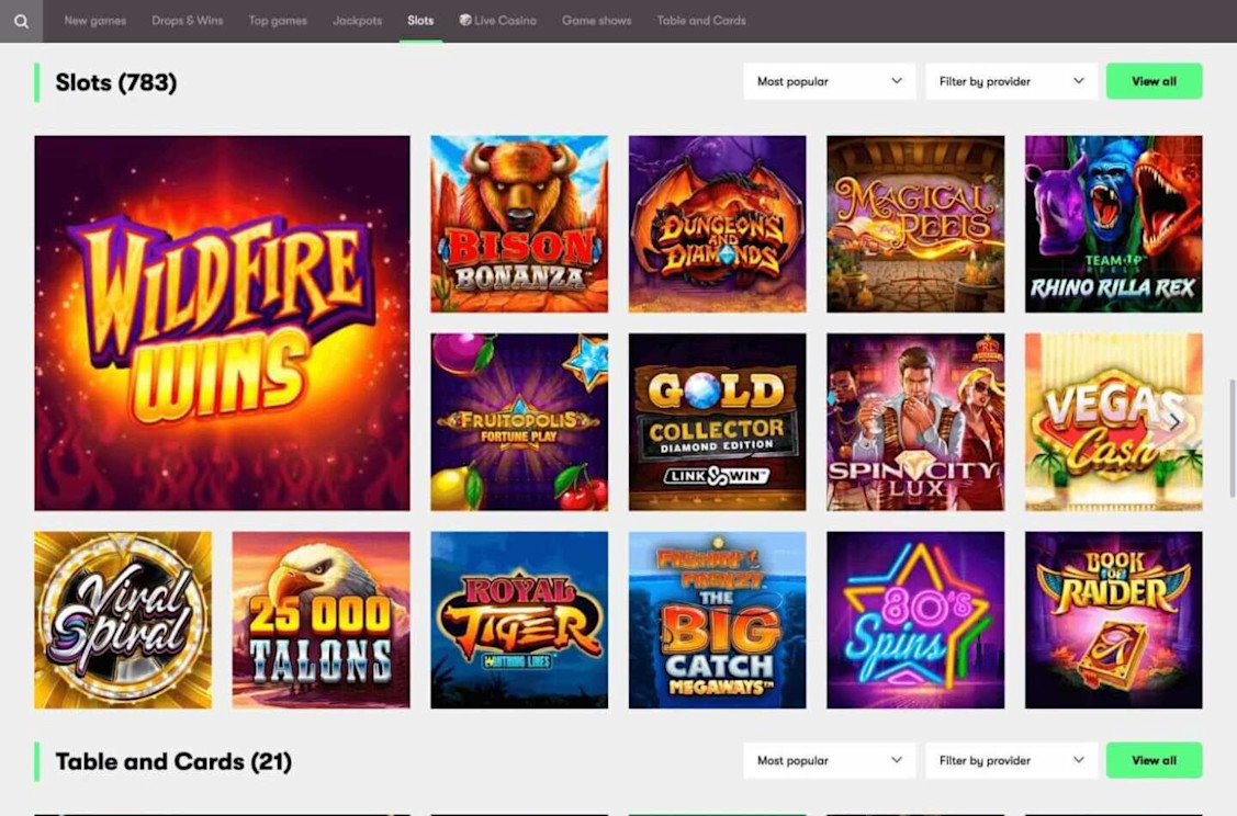 10bet Casino Slots