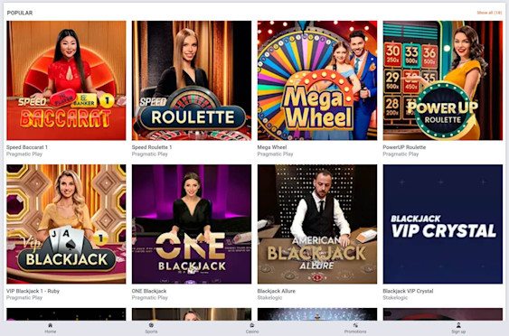 TonyBet Screenshot 3