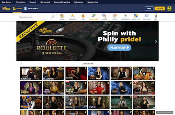 BetRivers Casino New Jersey Screenshot 1