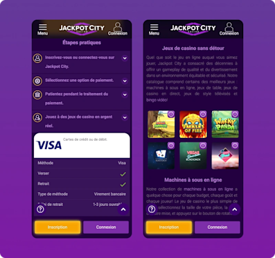 Jackpot City captures d'écran mobile