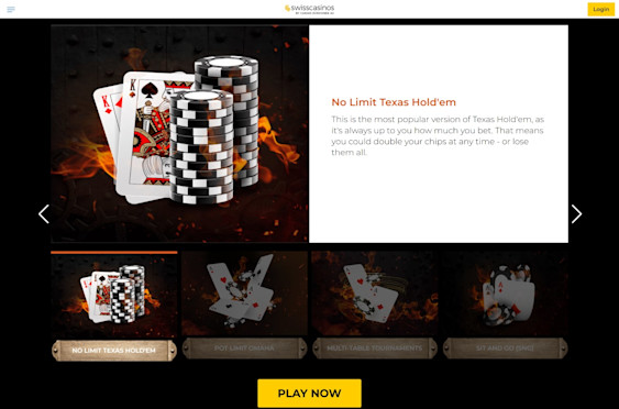 Swiss Casinos Screenshot 1