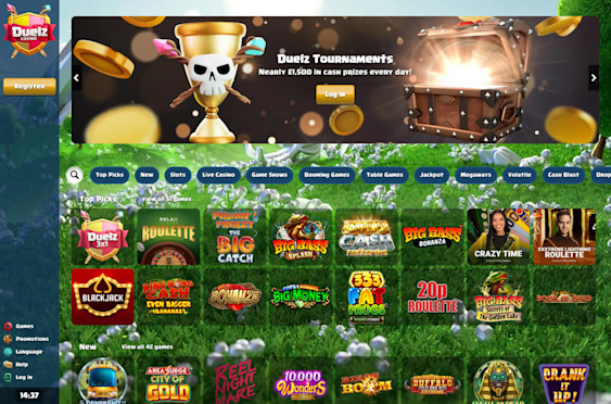Duelz Casino Screenshot 2