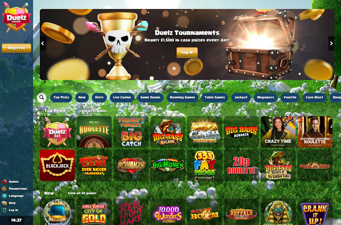 Duelz Casino Screenshot 2