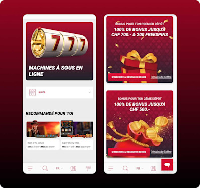 Machines à sous et bonus de bienvenue en version mobile