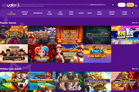 Yako Casino Screenshot 1