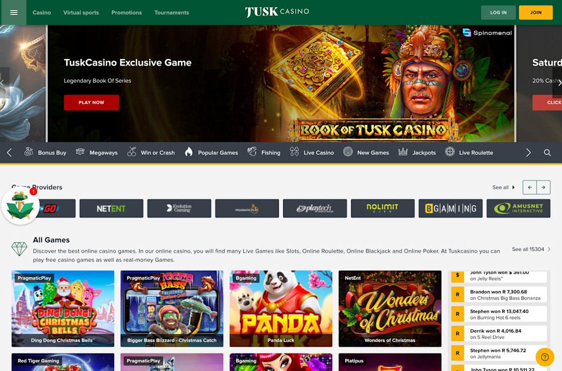 Tusk Casino screenshot 1