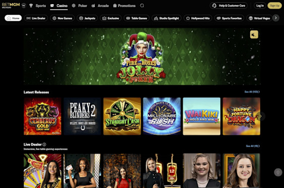 BetMGM Casino Michigan Screenshot 1