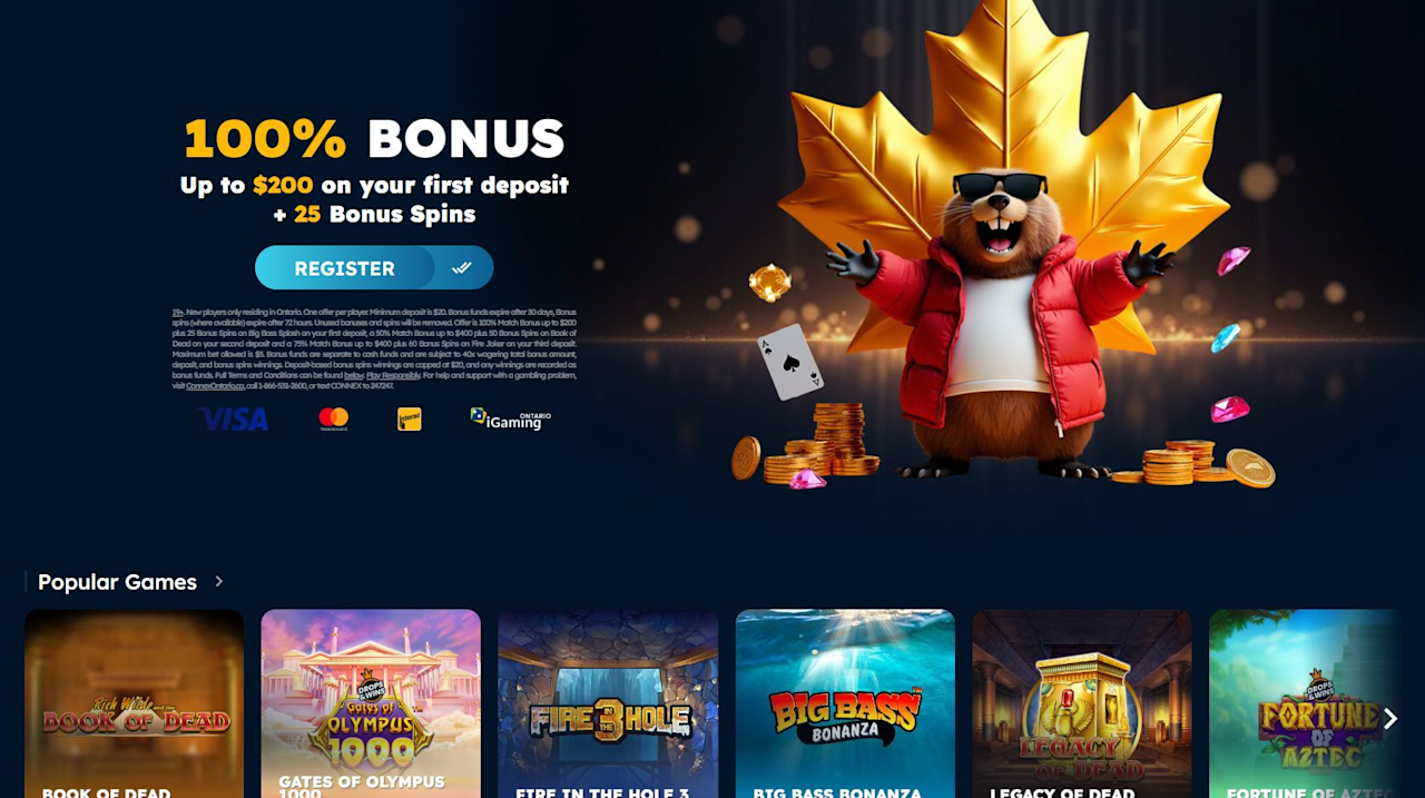 Toppz.ca homepage