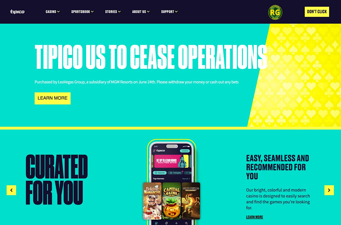 Tipico Casino New Jersey Screenshot 1
