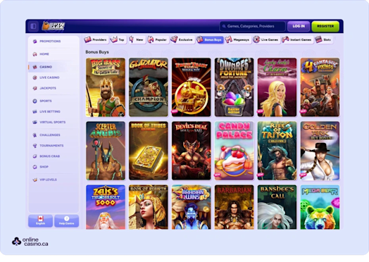 Spinbara Casino sreenshot 4