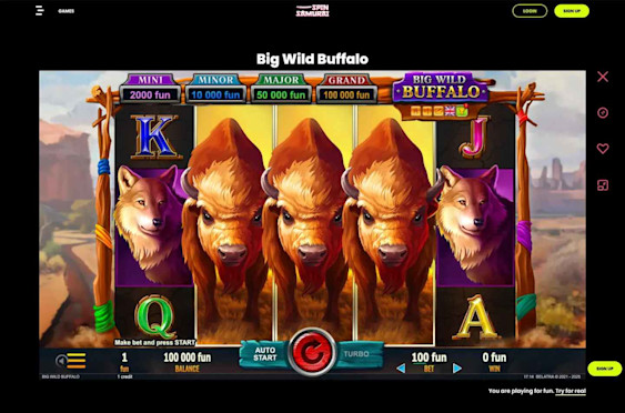 Spin Samurai Big Wild Buffalo