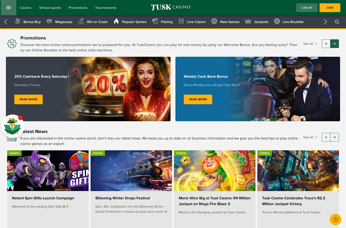 Tusk Casino screenshot 3
