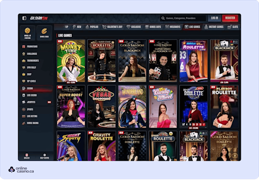 Glorion Casino Screenshot 5