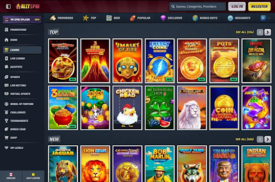 AllySpin Casino screenshot 3