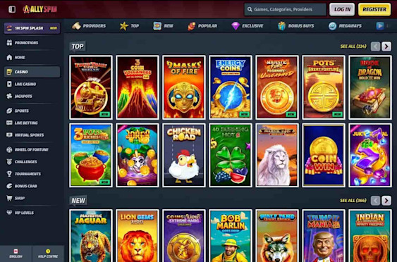 AllySpin Casino screenshot 3