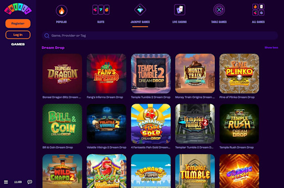 Wheelz casino screenshot 4