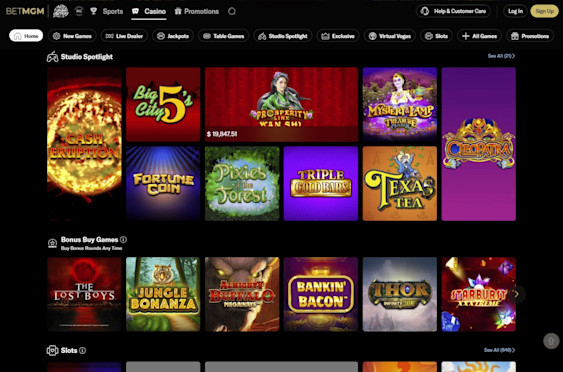 BetMGM Casino West Virginia Screenshot 3