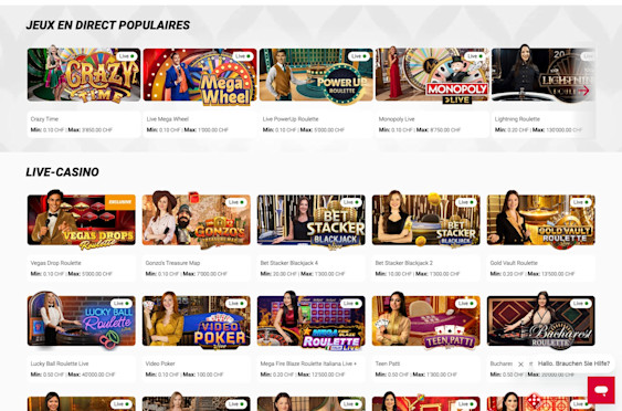 Jackpots.ch screenshot 3