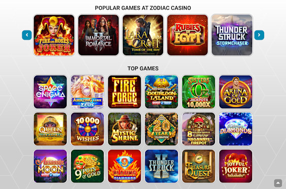 Zodiac Casino screenshot 5