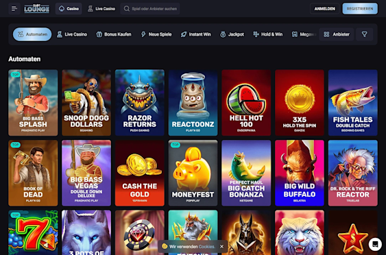 SlotLounge Casino Screenshot 3