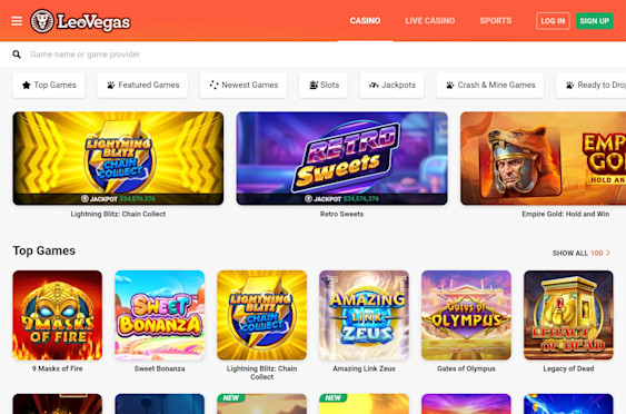 LeoVegas Screenshot 5