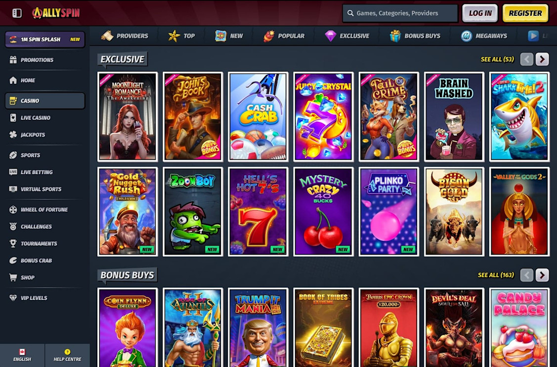 AllySpin Casino screenshot 4
