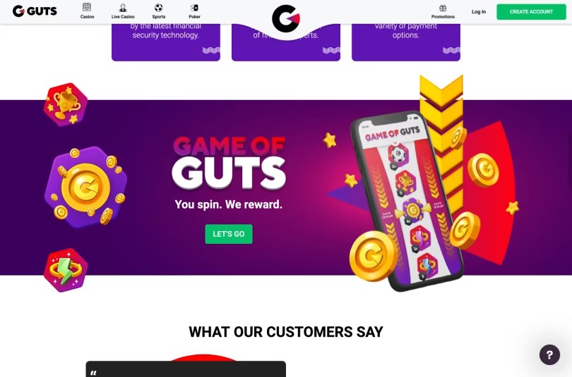 Guts Casino Review Gaming