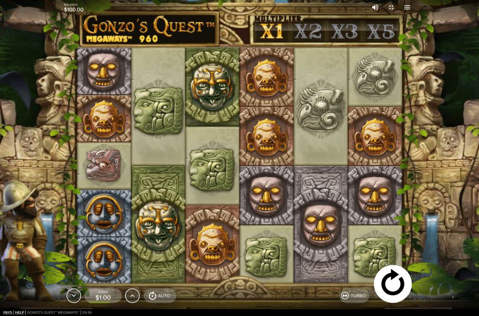 Gonzo's Quest Megaways - Red Tiger slot