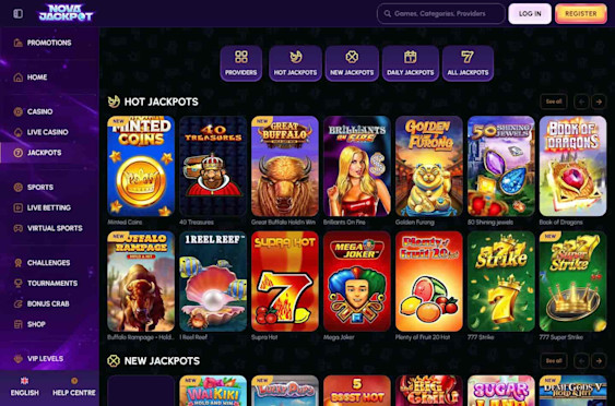 NovaJackpot Screenshot 1