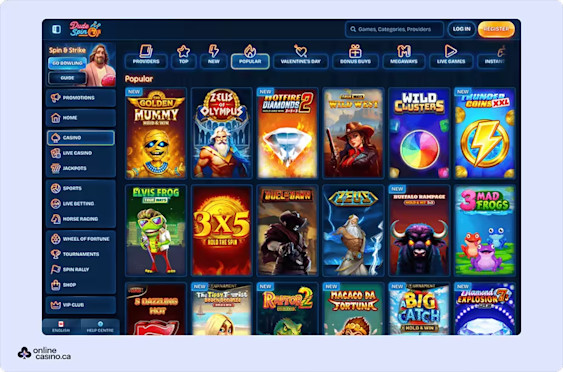 Dudespin casino Screenshot 2