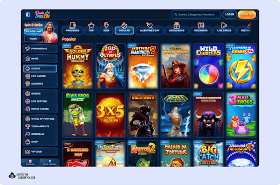 Dudespin casino Screenshot 2