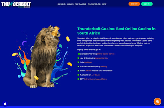 Thunderbolt Casino screenshot 1