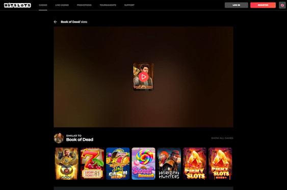 Hot Slots Book of Dead