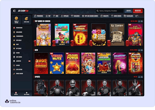 Glorion Casino Screenshot 1