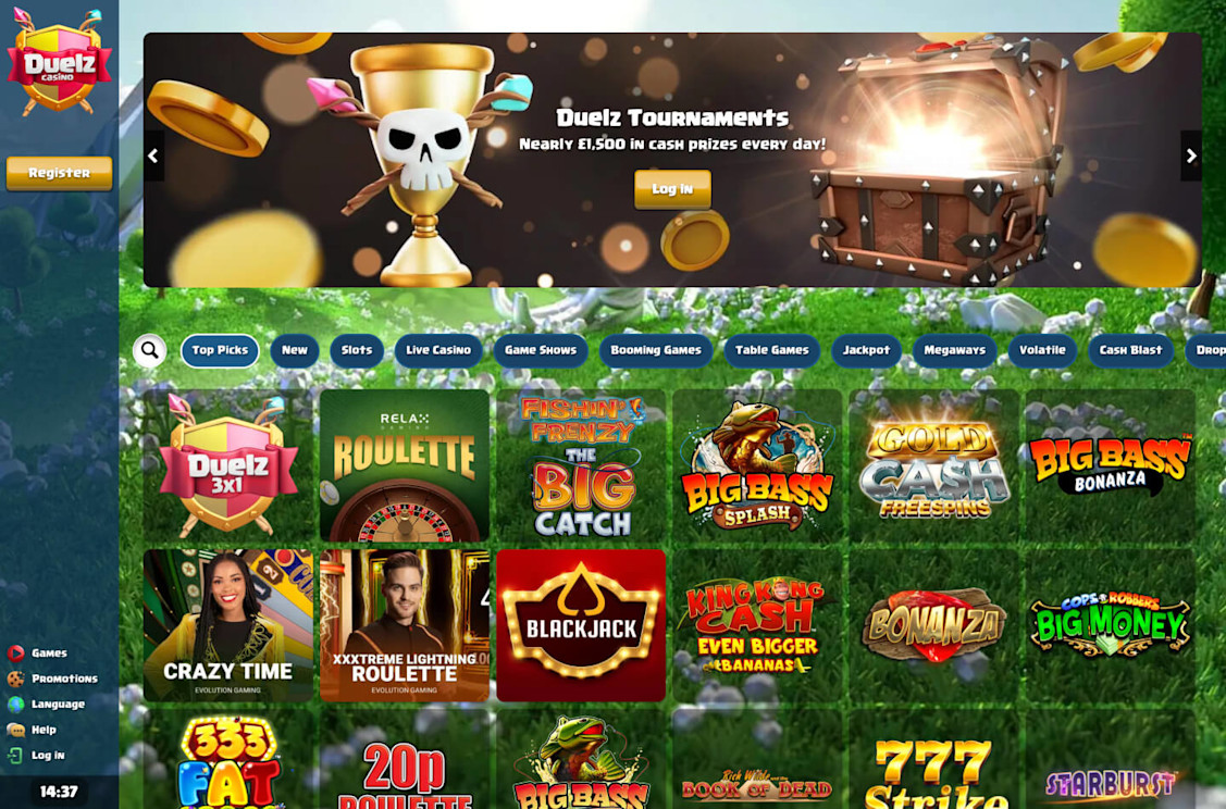 Duelz Casino Screenshot 3