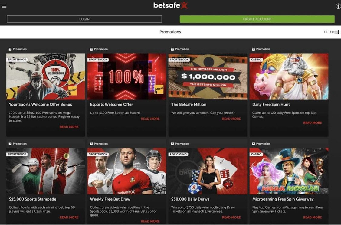 Betsafe Casino screenshot 3