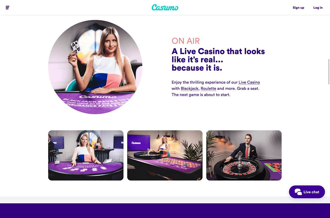 Casumo Live Casino