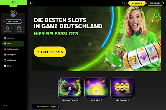 Landing page with welcome bonus