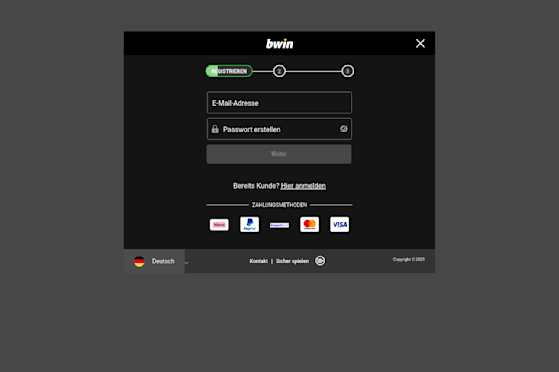 Registration page