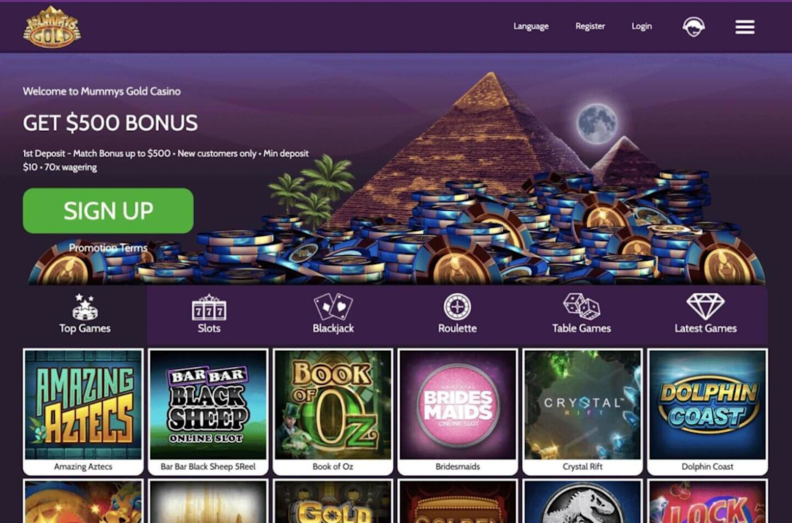 Mummys Gold Casino screenshot 1