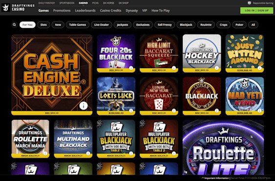 DraftKings Casino Screenshot 2