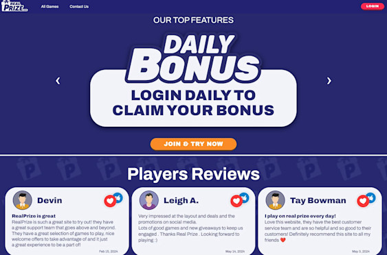 RealPrize casino screenshot 3