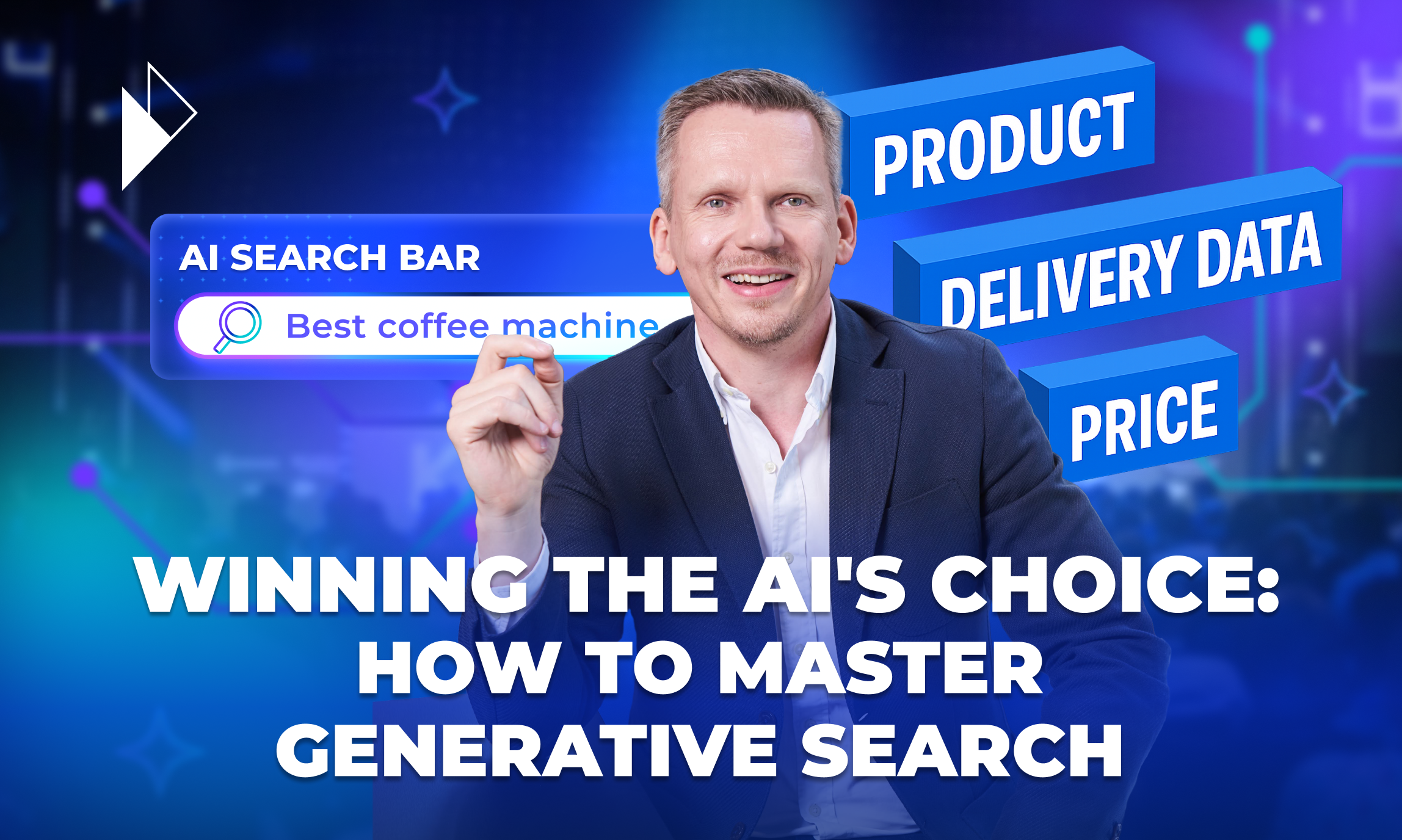 Image Meta Description
This image features Dr. Arne Jeroschewski, CEO of Parcel Perform, in a business suit, pointing towards key concepts in generative search. To his left is a graphic of an "AI SEARCH BAR" with the example query "Best coffee machine". To his right, three floating blue blocks highlight the main data pillars an AI uses to make a decision: "PRODUCT," "DELIVERY DATA," and "PRICE". The image's title at the bottom reads, "WINNING THE AI'S CHOICE: HOW TO MASTER GENERATIVE SEARCH," illustrating the article's theme of adapting to an AI-driven e-commerce landscape.
Article Summary
This article by Dr. Arne Jeroschewski argues that traditional Search Engine Optimization (SEO) is becoming obsolete in the era of AI-driven generative search. Previously, the goal was to rank high on a search results page to get a click. Now, AI platforms like Google's AI Overviews provide direct, synthesized answers, acting as a powerful gatekeeper between businesses and customers.
To succeed, businesses must shift from optimizing keywords to demonstrating performance through radical, machine-readable transparency. This requires providing AI agents with live, structured data based on three pillars: accurate, real-time Live Product Data on inventory and specifications; the Total Landed Cost, which is the true final price with no hidden fees; and Demonstrable Delivery Performance through a concrete and reliable Estimated Delivery Date (EDD), which acts as the ultimate tie-breaker.
Ultimately, the article concludes that if a business's critical information isn't structured and machine-readable, it will be invisible to AI and risks being left behind.