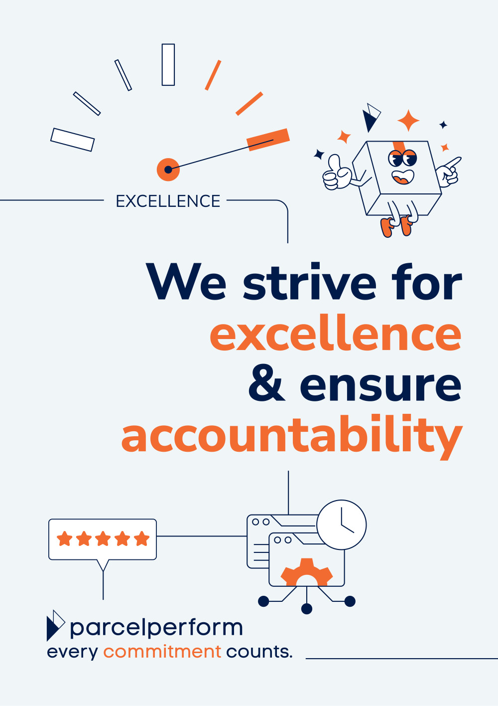 Parcel Perform culture value - We strive for excellence & ensure accountability