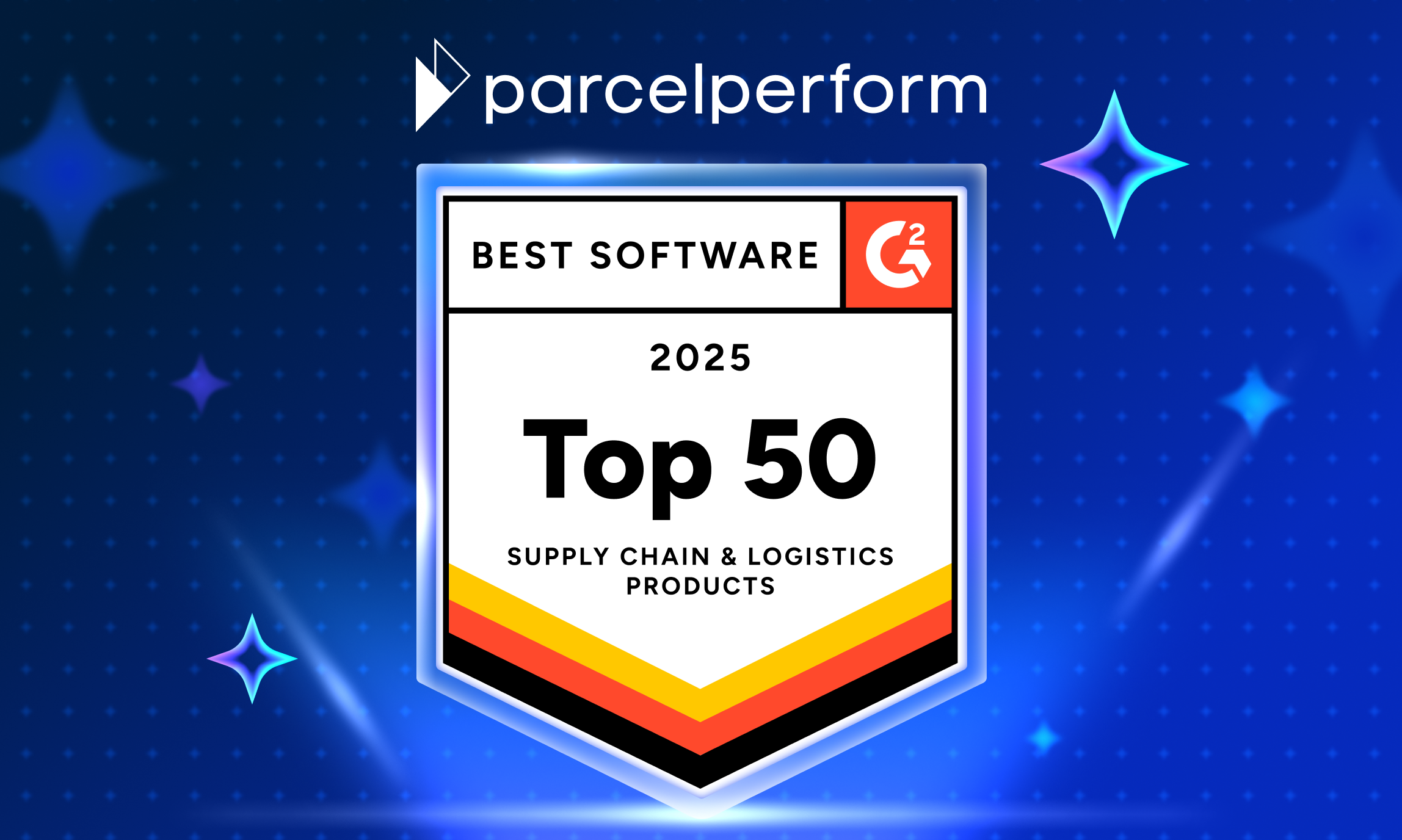 Image shows a G2 award badge, recognizing Parcel Perform as one of the Top 50 Best Software Products for Supply Chain & Logistics in 2025. The badge features a shield design with the G2 logo and the text 'Top 50' prominently displayed. This signifies Parcel Perform's excellence in e-commerce delivery experience, based on positive customer reviews on the G2 software marketplace.

Press Release Summary:

Parcel Perform, an e-commerce logistics technology company, has been recognized by G2, a leading software review platform, as one of the Top 50 Best Software Products for Supply Chain & Logistics in 2025. This award is based on positive customer reviews on G2, highlighting Parcel Perform's excellent customer support, easy-to-use platform, and ability to provide transparency and control over the delivery process. The company's CEO, Dr. Arne Jeroschewski, attributes this success to their customer-centric approach and commitment to continuous innovation, particularly in leveraging data and AI. G2's awards are determined by an algorithm using verified user reviews and market presence data. The press release emphasizes Parcel Perform's dedication to improving the e-commerce delivery experience and its plans for future development. The release ends by stating who G2 and Parcel Perform are, and their contact information.