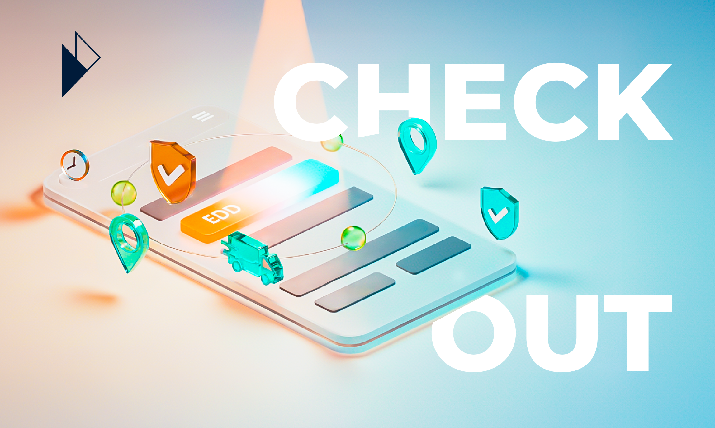 A stylized image of an e-commerce checkout on a smartphone, with the words "CHECK OUT" framing the scene. The screen features a prominent orange button labeled "EDD" (Estimated Delivery Date) surrounded by 3D icons for security, location, and shipping. This visual highlights the article's core argument that a clear, trustworthy EDD is the central element of a high-converting checkout experience that builds customer trust.

Article Summary: The article argues that the Estimated Delivery Date (EDD) at checkout is the most critical trust signal in AI Commerce. Vague delivery windows deter both human shoppers and AI agents, leading to high cart abandonment. The solution is an AI-powered checkout that delivers specific, accurate delivery promises, which builds trust, improves conversion rates, and creates a sustainable competitive advantage.