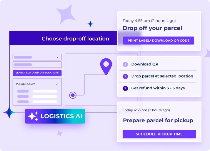 Prioritize customer convenience while saving on returns shipping costs with smart routing using logistics AI